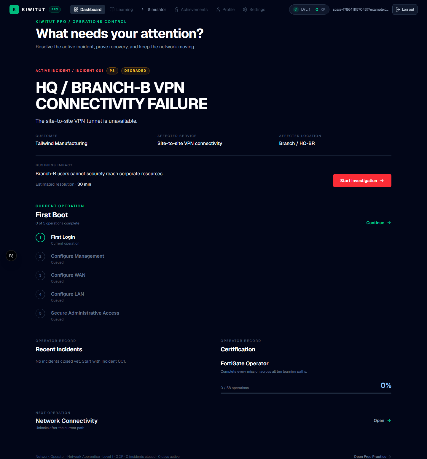 KiwiTut Pro FortiGate network engineering dashboard for CLI troubleshooting